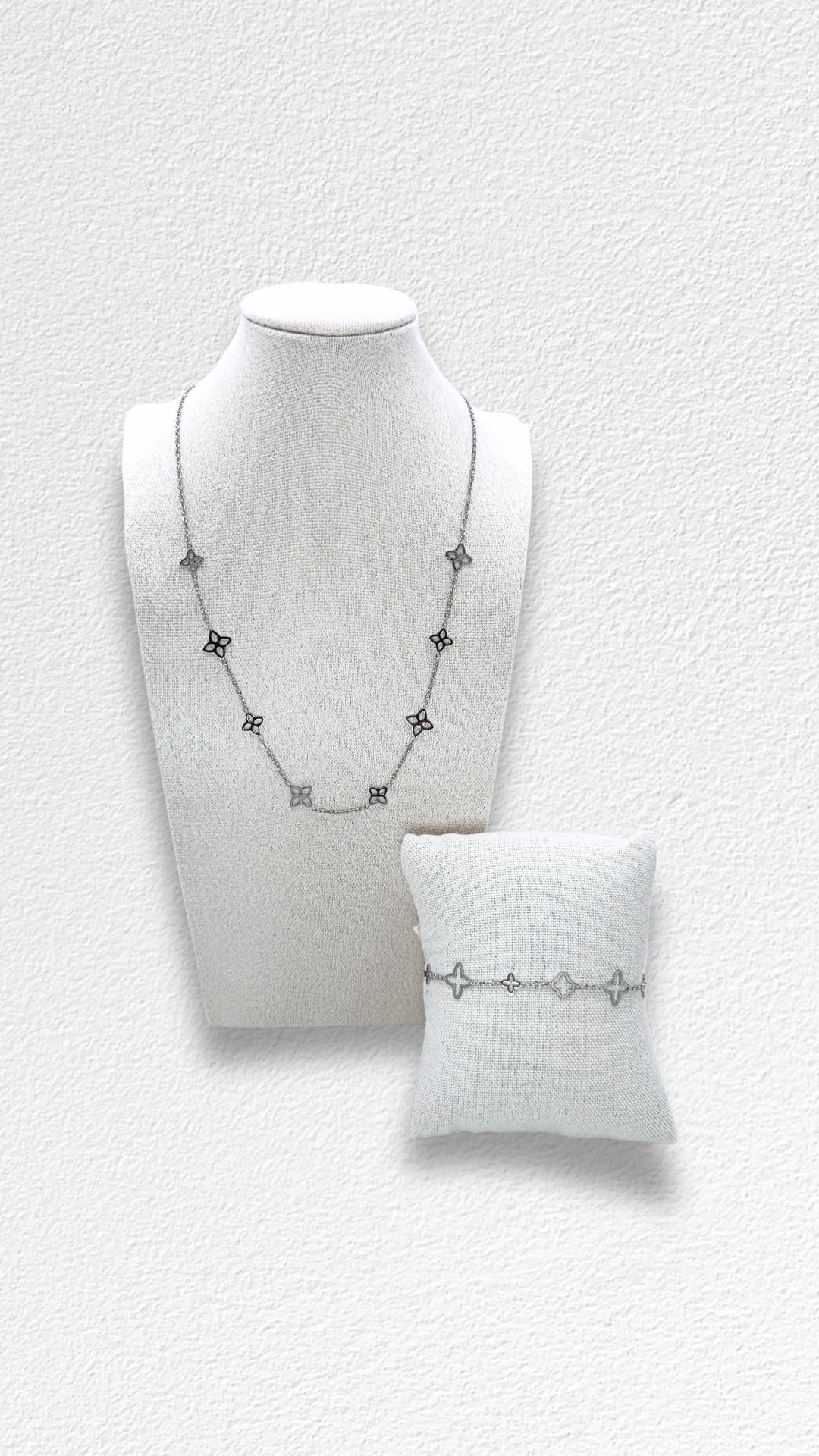 Deluxe Blossom Silver Set